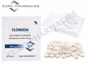 Euro Pharmacies Clomixin (Clomid) – 50mg/tab – 50 tab/bag